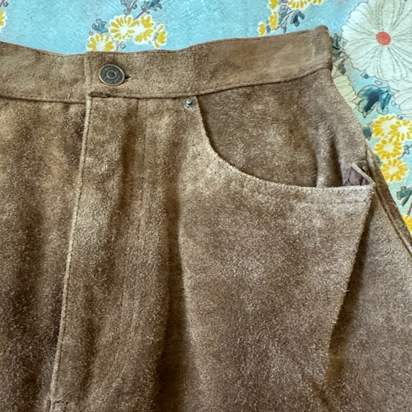 Ralph Lauren Heavy Suede skirt - Picture 10 of 11